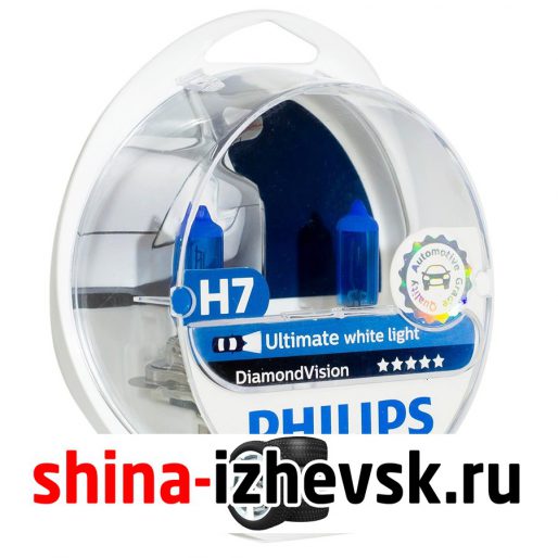 Лампа галогеновая PHILIPS — H7-55 Вт-5000К, 2 шт. в Ижевске